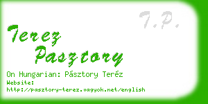 terez pasztory business card